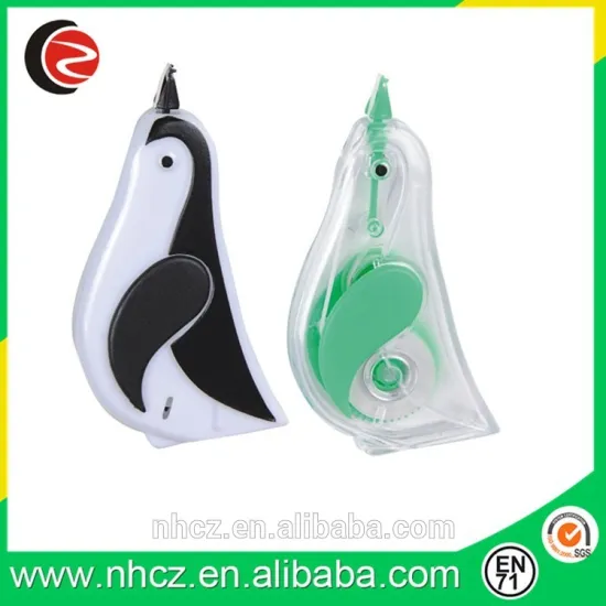 Penguin Shape Side Way Correction Tape