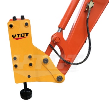 YTCT Wooden Fence Farm Work Skid Steer Post Driver