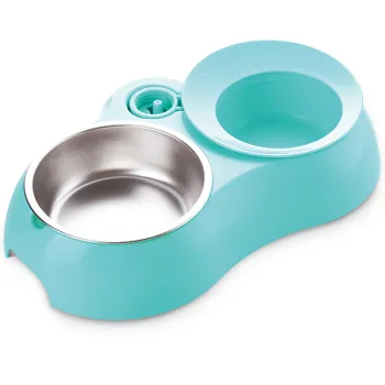 2015 New Design Automatic Pet Wate & Food Feeder With Splash Guard