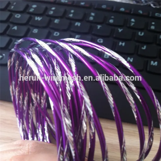 HR RED COLOR 12ga 39 feet PER BAG diamond cut craft aluminum