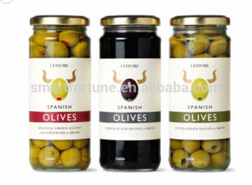 Canned Food Used Glass Bottle and tin plate Cap Material food grade glass jars