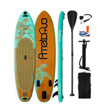 Drop Stitch PVC Inflatable Bamboo Touring Paddle Board for Outdoors
