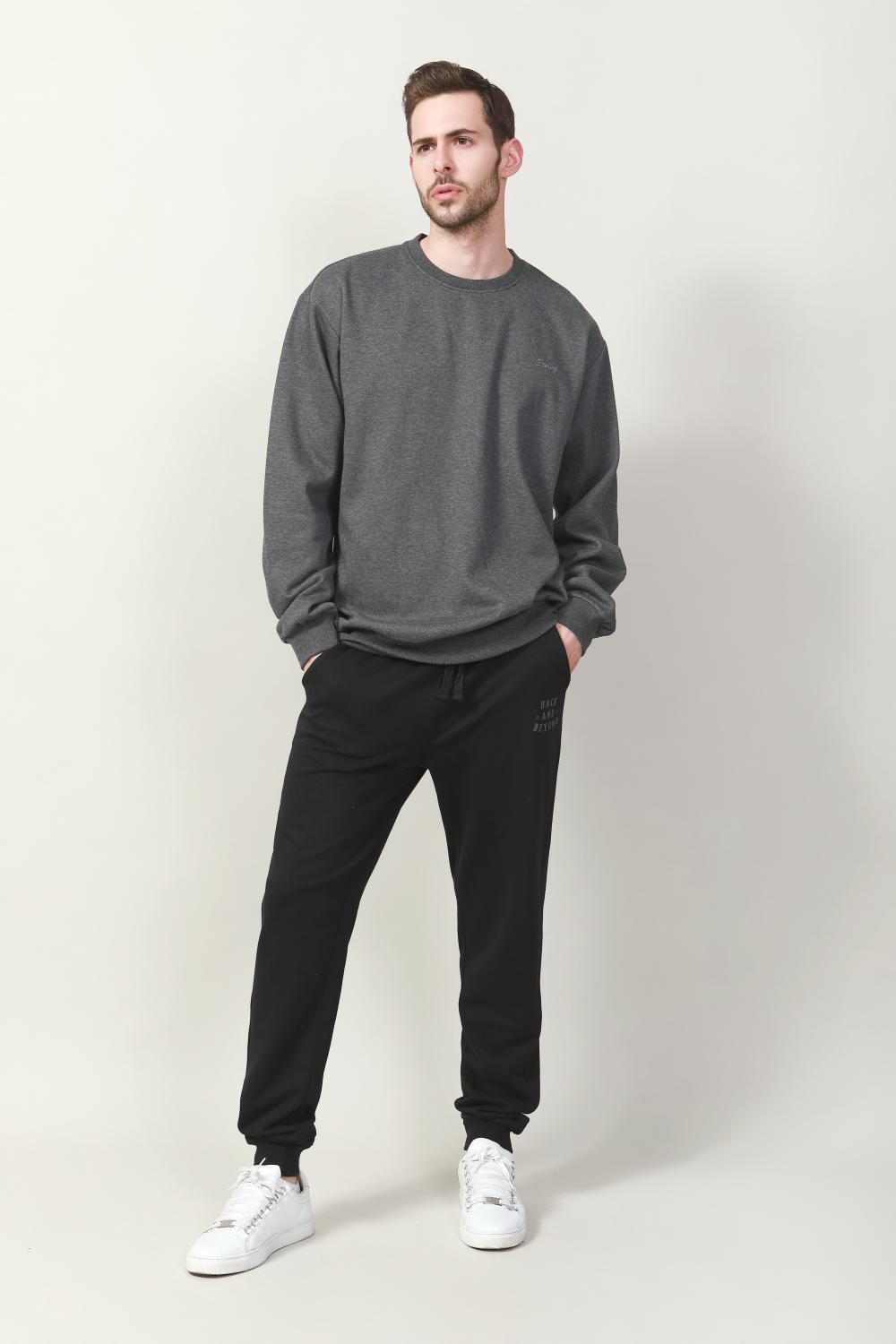 Herren Crew Neck Fleece Pullover