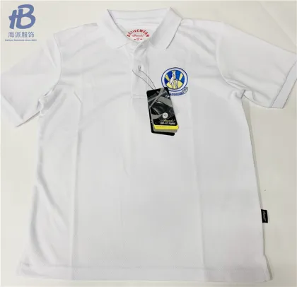 CHILDREN WHITE POLO SHIRTS