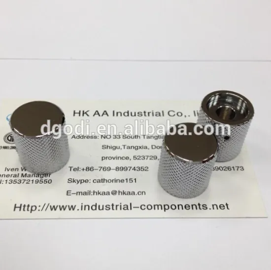 metal knurled guitar control knobs