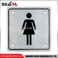 中国卸売ステンレス鋼のドアは、男性の洗面所の丸いトイレの標識プレートをマウント