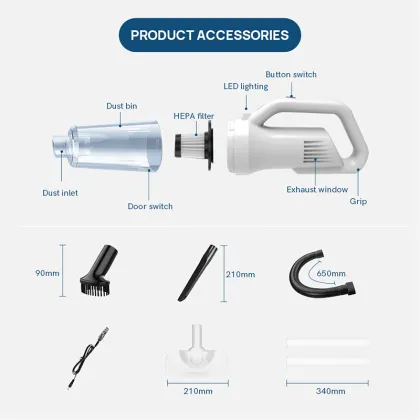 Portable Car Vacuum Cleaner - Mini Vehicle Cleaning Solution