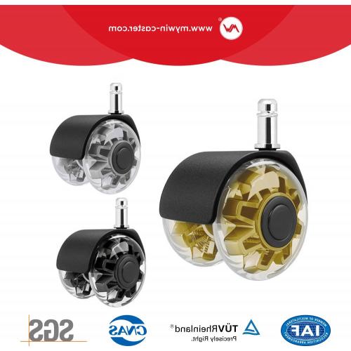 25 mm 2 -calowe koła krzesła PU M11*22 śrubowe obrotowe rycyory