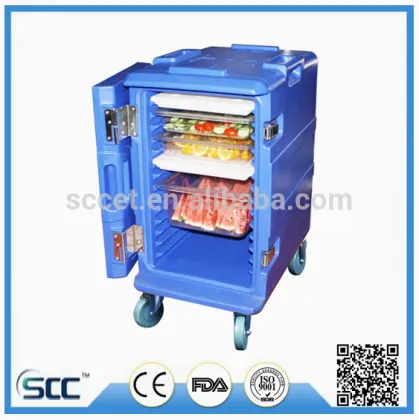 116L rotational molded plastic cold fresh cabinet, cold food storage cabinet