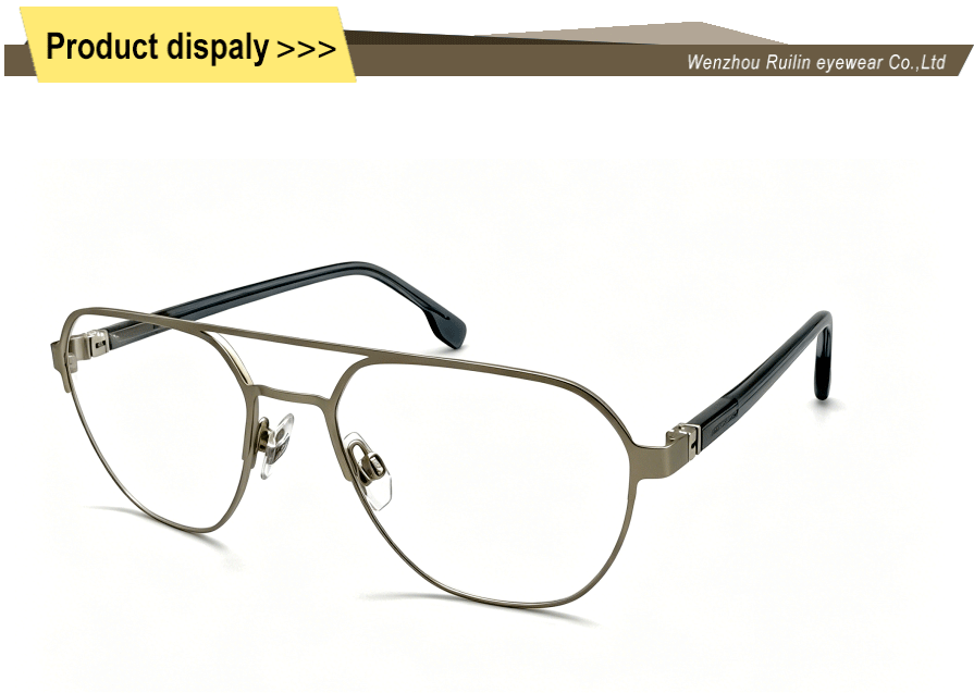 Pilot style men's optical frames