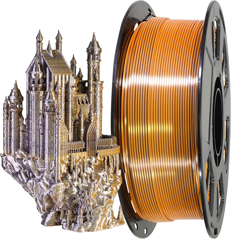 Dual Color Silk PLA 3D Printer Filament