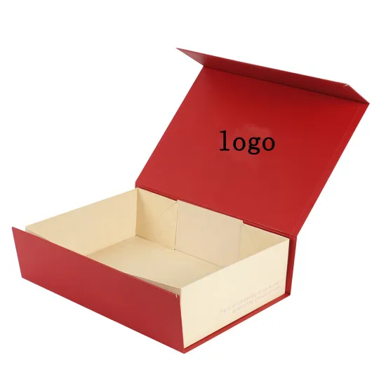Handmade Red Foldable Christmas Gift Boxes