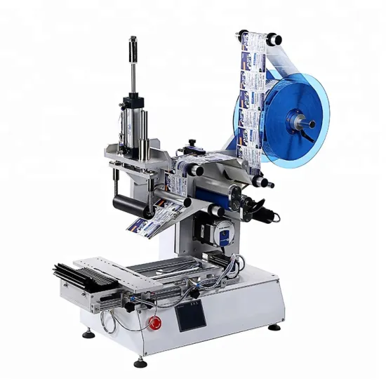 FK617 Mini Semi-Automatic Sticker Labeling Machine for Flat and Square Bottles and Doypack Packaging
