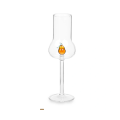 Bar hand blown borosilicate glass wine goblet cup