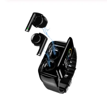 2021 Amazon's Latest M7 Smart Watch with BT5.0 Bluetooth Earphones, Built-in Heart Rate Monitor & Call Function - Men's Headphone Smartwatch