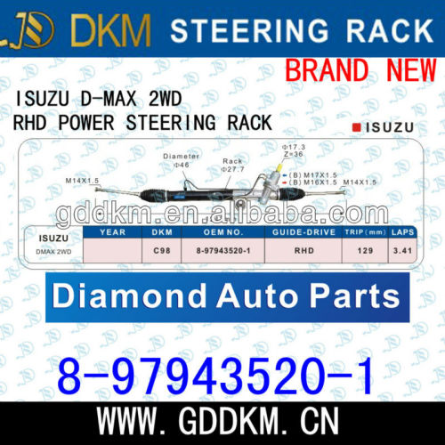 BRAND NEW!! ISUZU D-MAX 2WD Steering Rack 8-97943520-1