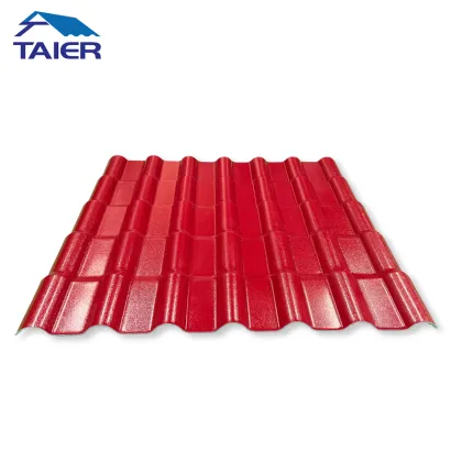 Colored Corrugated ASA Resin Roofing Tiles