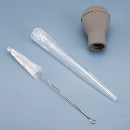 Kitchen Silicone Syringe Pump for Meat Marinade, Injecting BBQ Sauce, and Basting Turkey