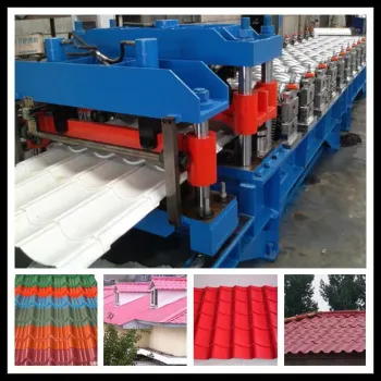 Glazed Tile Roll Forming Machine steel roof roll forming machine metal roof machinery