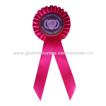 2014 Hot sale award ribbon rosette