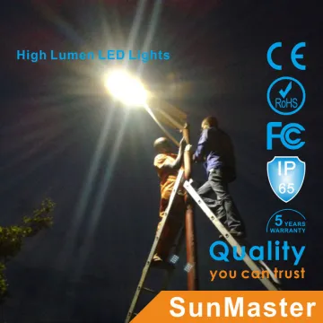 60W Solar Microwave motion sensor LED street light all in one