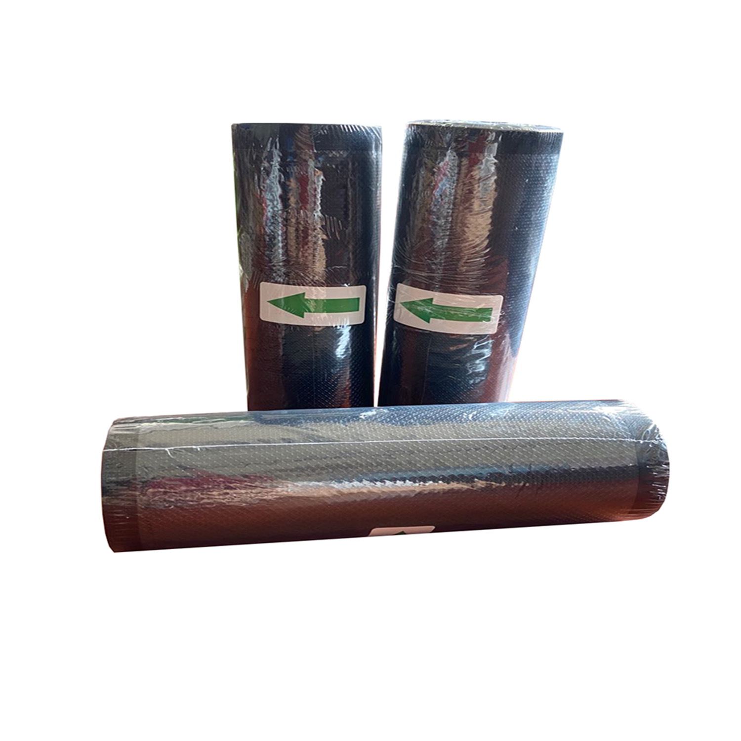 High quality black embossed vacuum bag roll