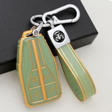Four Buttons Car Key Fob Cover For Hongqi
