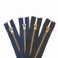 Custom Black Messing Metall Reißverschlussband