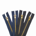 Custom Black Brass Metal Zipper Tape