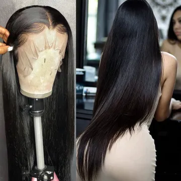 Wholesale Brazilian Virgin Cuticle Aligned Transparent Lace Wigs Deals,Straight Raw Human Hair Lace Front Wigs