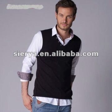 men's fashion sleeveless vest knitwear