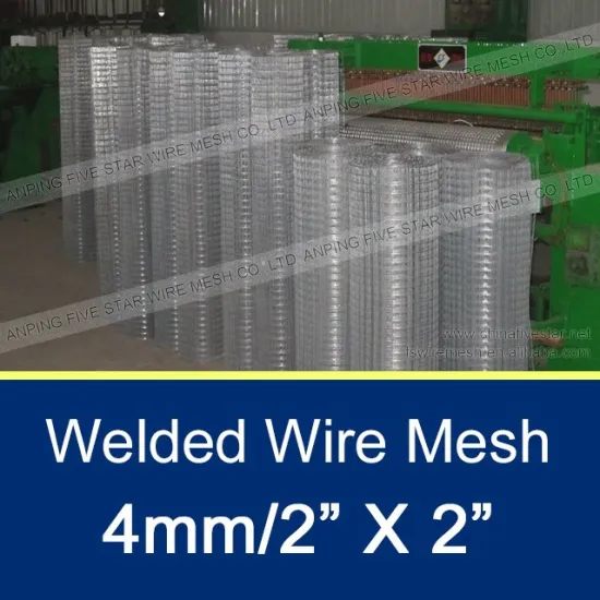 Bright Galvanized Welded Wire Mesh 50x50mm