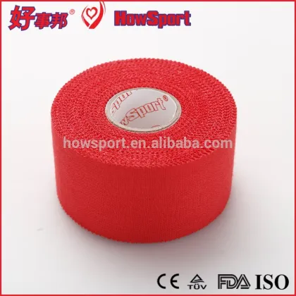 Medical Sports Knee And Ankle Support Athletic Strapping Porous Cotton Rigid Athletic Tape