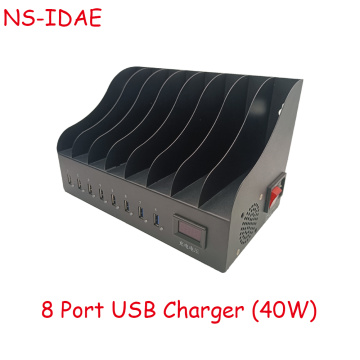 8 portar USB -laddningsstation