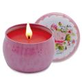 Bulk Personalized Aromatherapy Scented Soy Wax Tin Candles