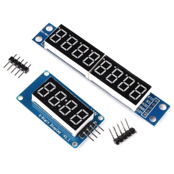 4-Bit TM1637 with MAX7219 8-bit 7-Segment RED LED Display Module