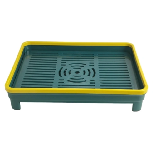 Plastic Coated Dish Rack Plastic Draining Tea Tray For Home And Office Factory