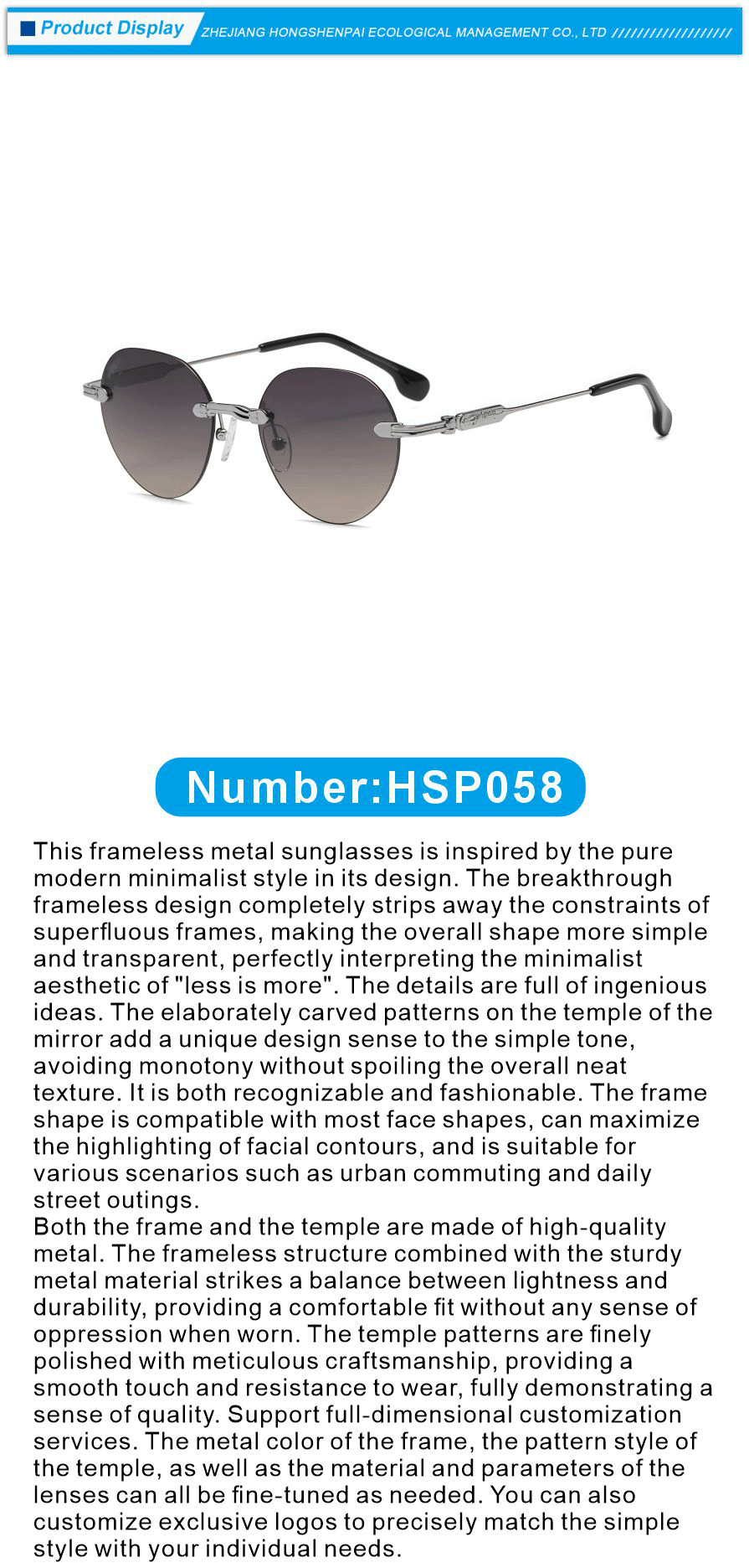 Gradient Lens Round Glasses