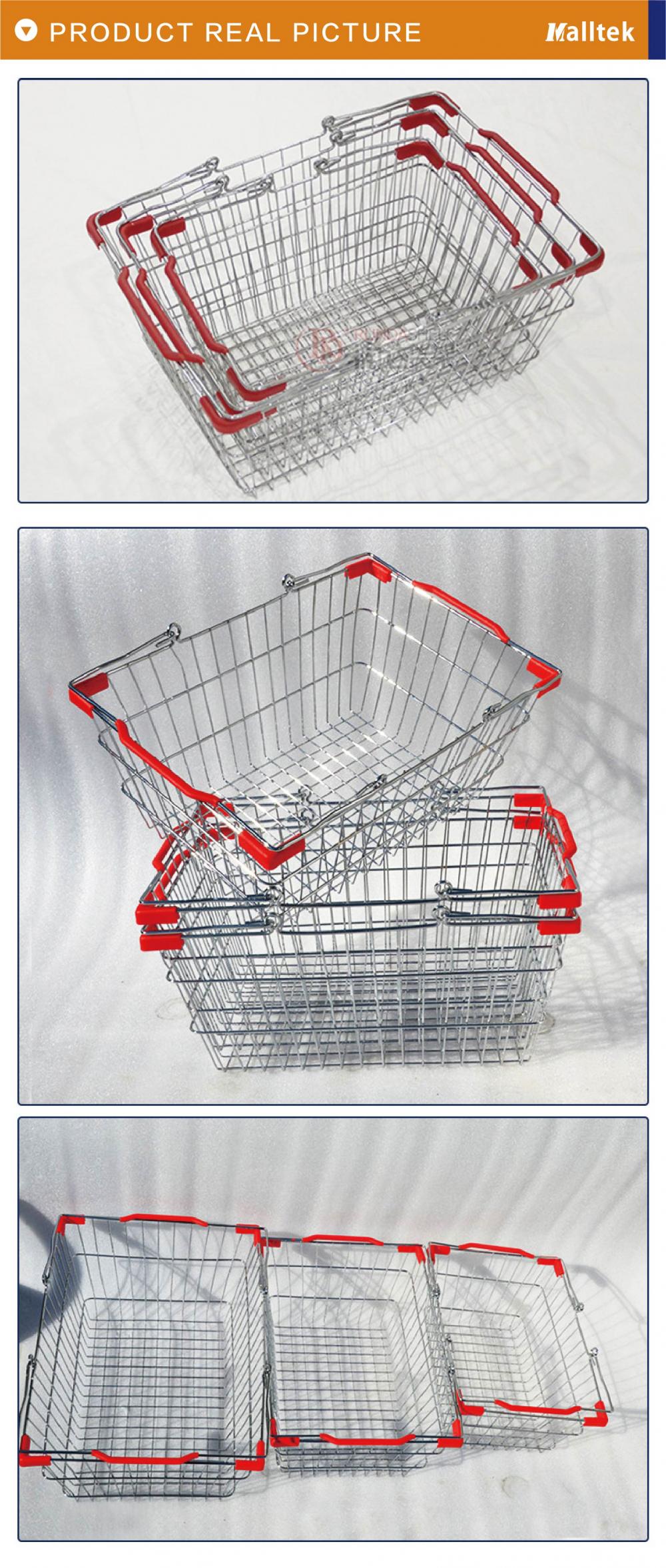 High-quality retail store metal wire shopping basket