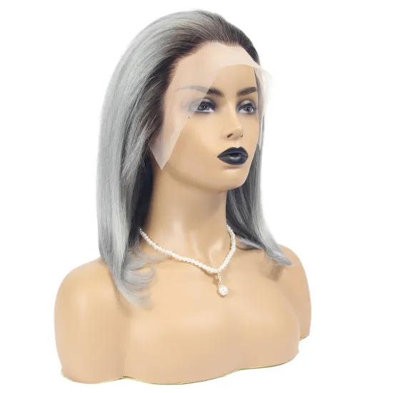 natural hair wigs human hair lace front brazilian,raw hair wigs bob wig,cheap lace front human hair wig grey color