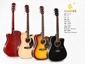 E41-YD Hot sale Spruce Basswood Guitar for beginner