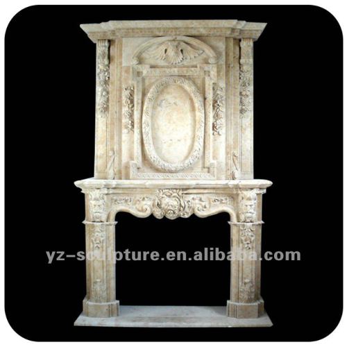 Travertine Fireplace Carvings for your home FPS-C081V