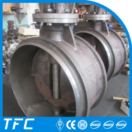 BW high temperature butt welding butterfly valve