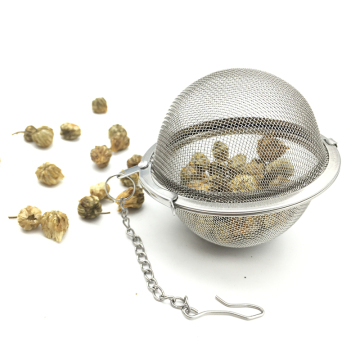 304 Food Grade Ball Shape 7cm Stainless Steel Wire Mesh Tea Strainer for Loose Leaf Tea: Perfect Brewing Accessory