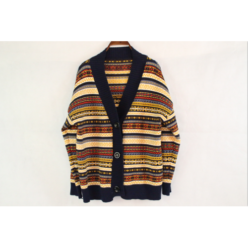Suéter de cárdigan de color profundo
