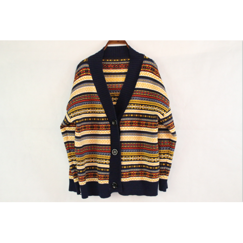 Deep Color Cardigan Sweater