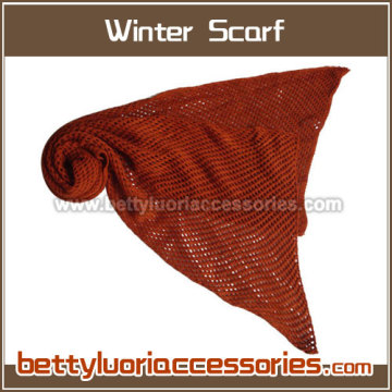 Ladies Red Acrylic Scarf