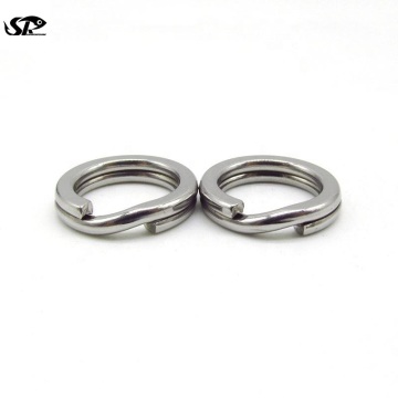 Stainless Steel Double Loop Flatted Split Ring - SuperiorFishing Lure Connector