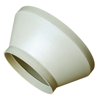 Polypropylene pipe reducer for vent pipelines