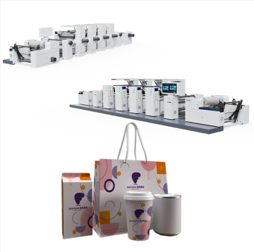 High-Speed 2-8 Color Paper Bag & Cup Flexographic Printing Machine